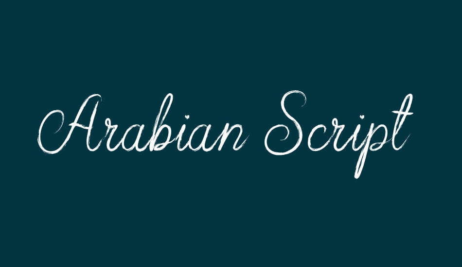 arabian-script font big