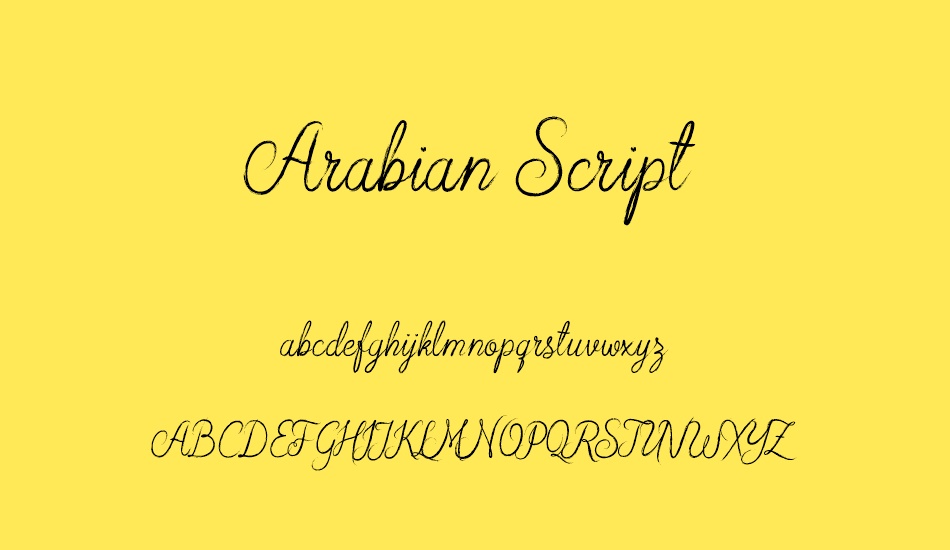arabian-script font