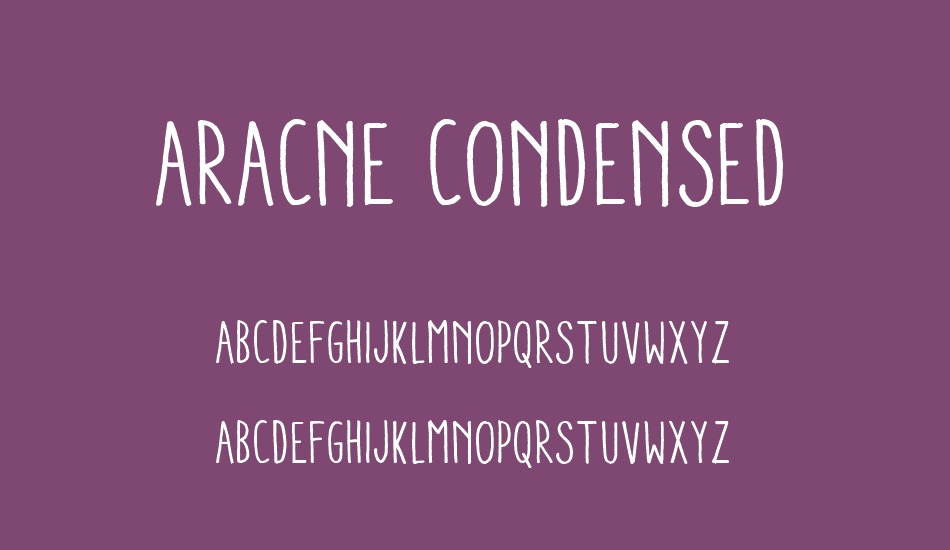 aracne-condensed-regular font