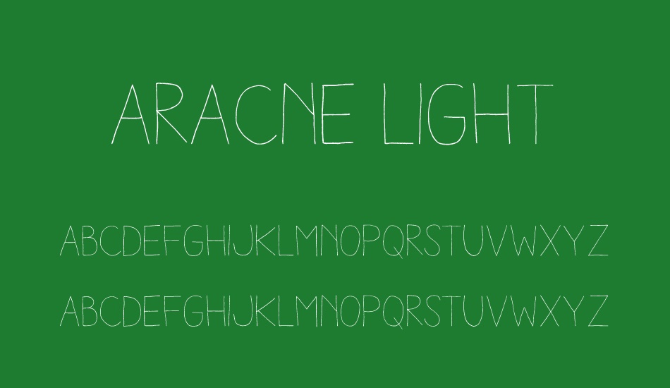 aracne-light font