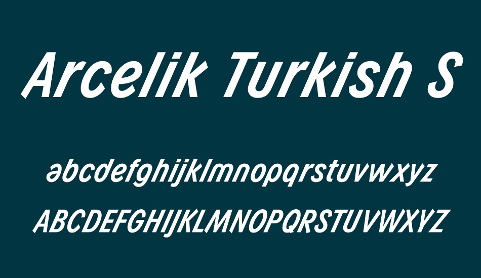 arcelik-turkish-smallcaps font