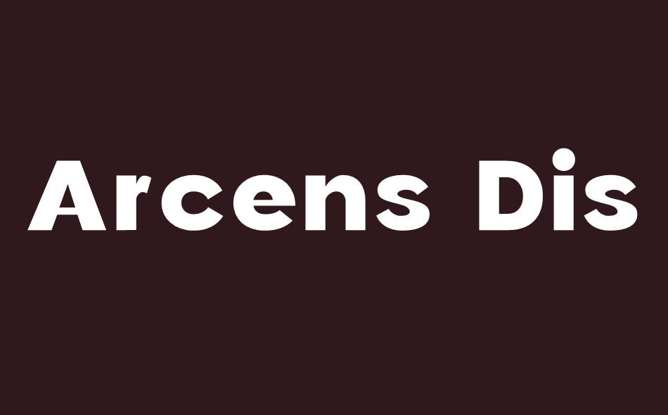 Arcens Display font big