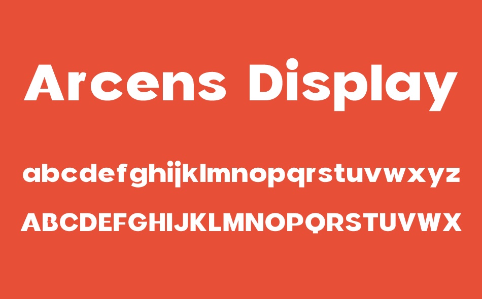 Arcens Display font