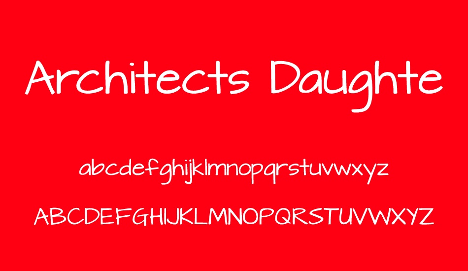 architects-daughter font