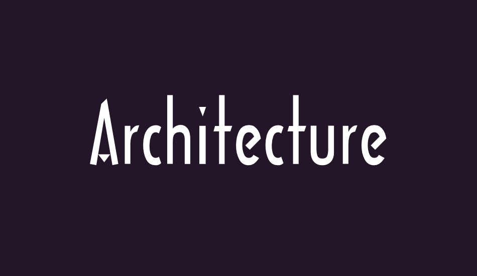 architecture font big