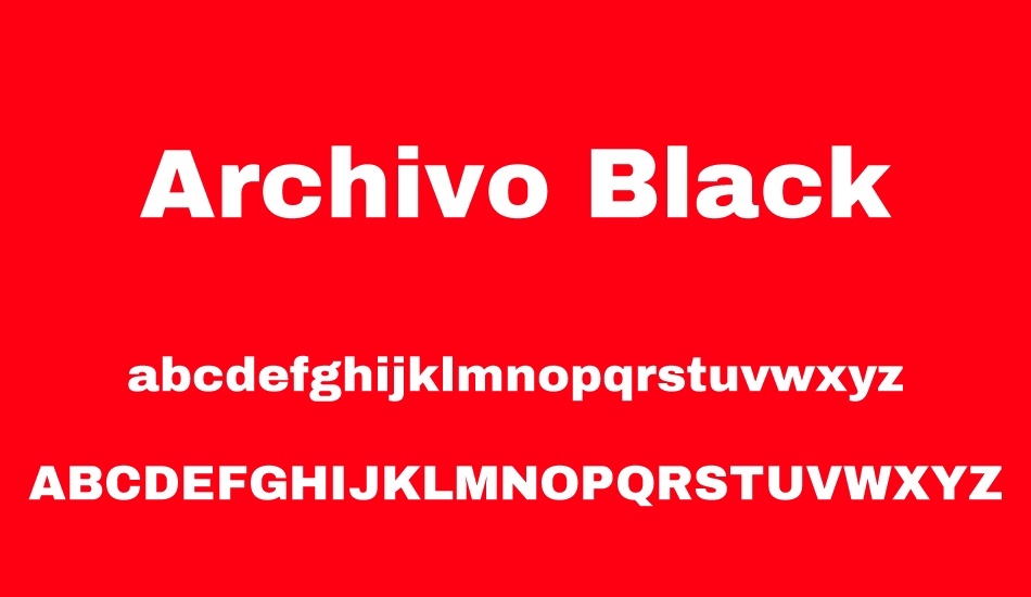 archivo-black font