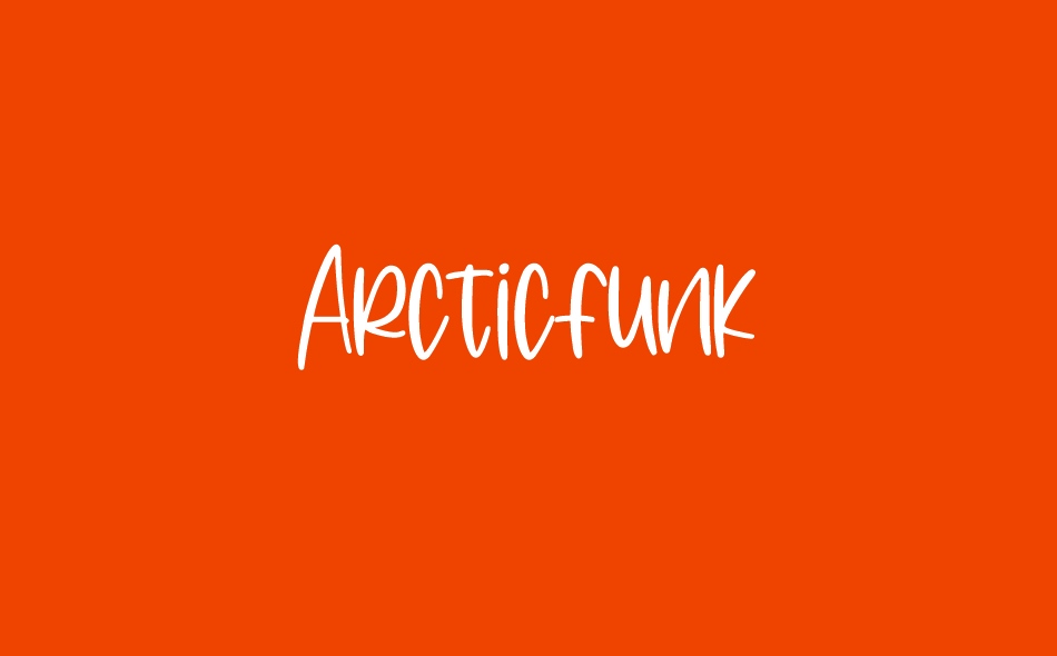 Arcticfunk font big