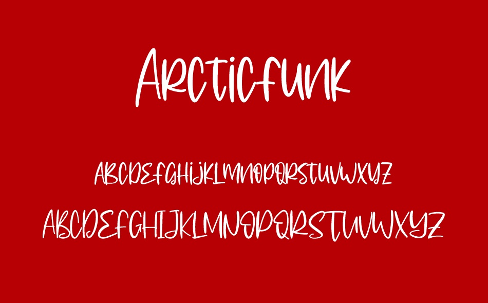 Arcticfunk font