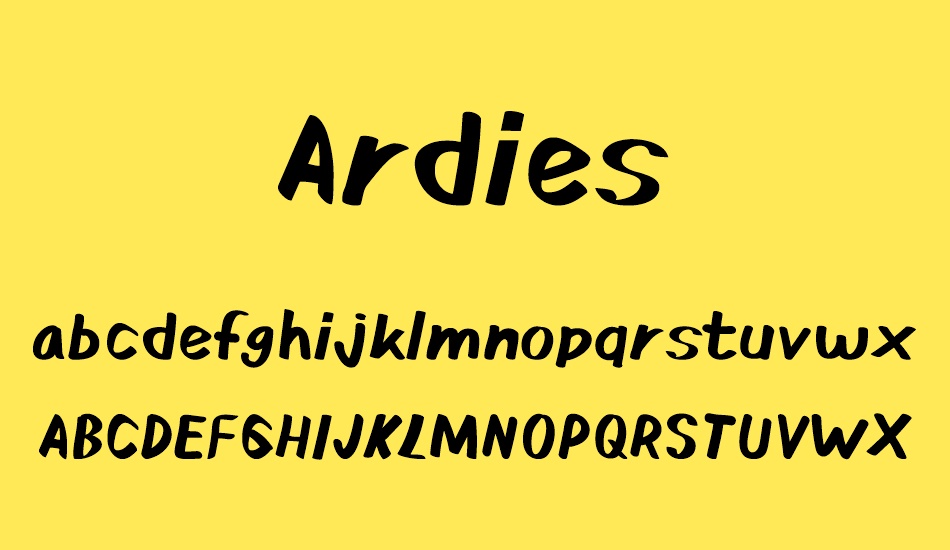 ardies font