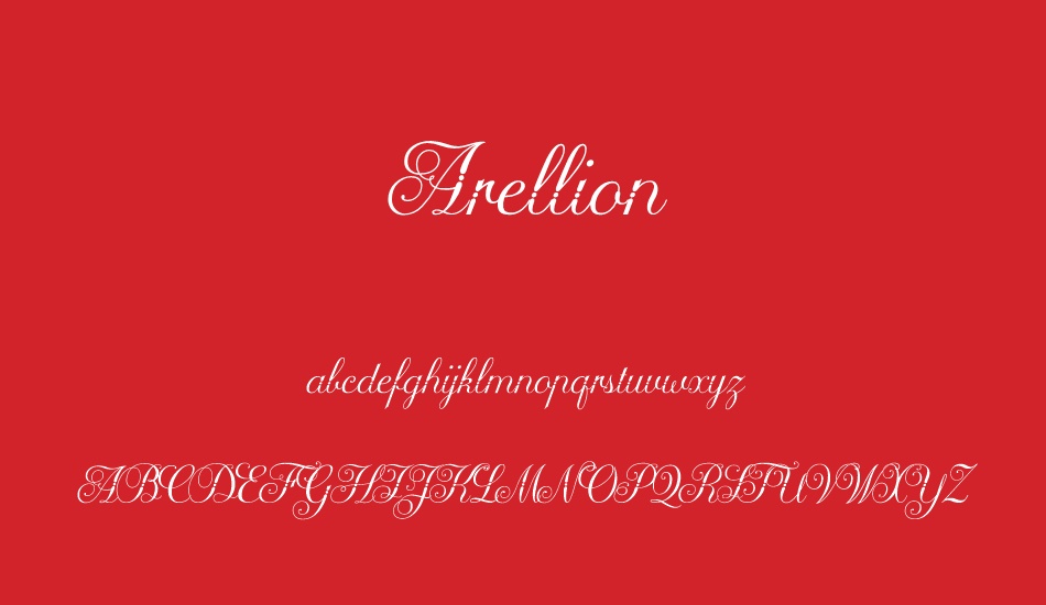arellion font