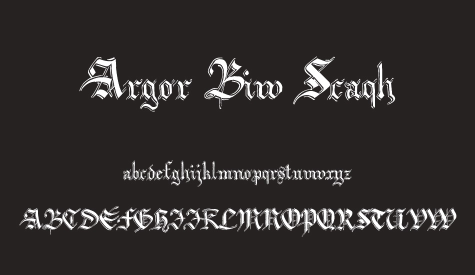 argor-biw-scaqh font