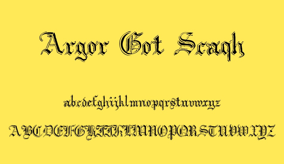 argor-got-scaqh font