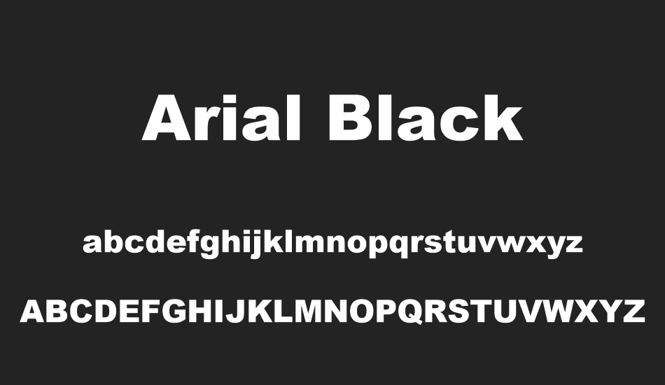 arial-black font