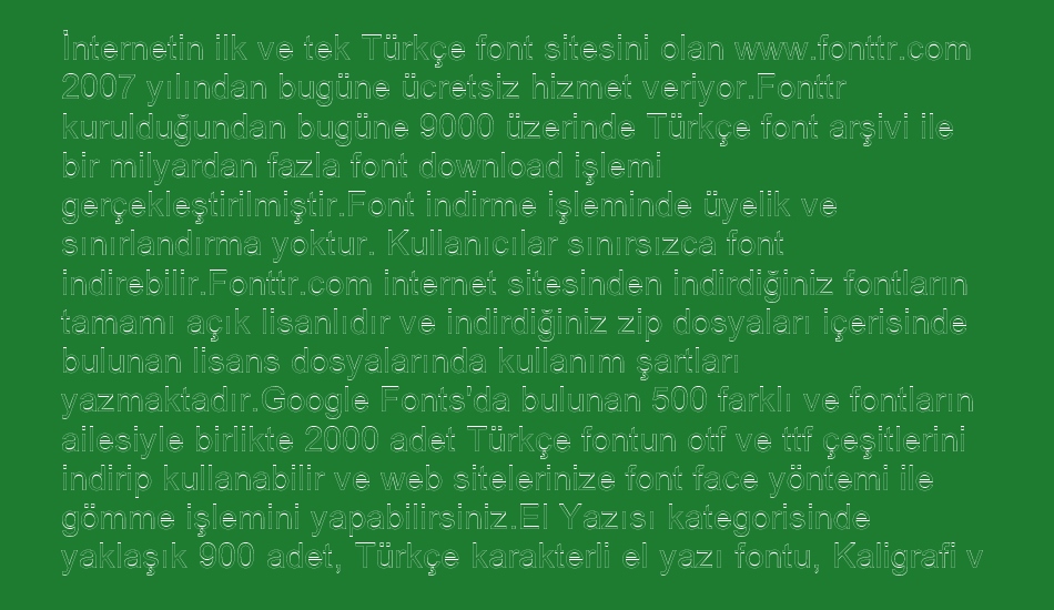 arialic-hollow font 1