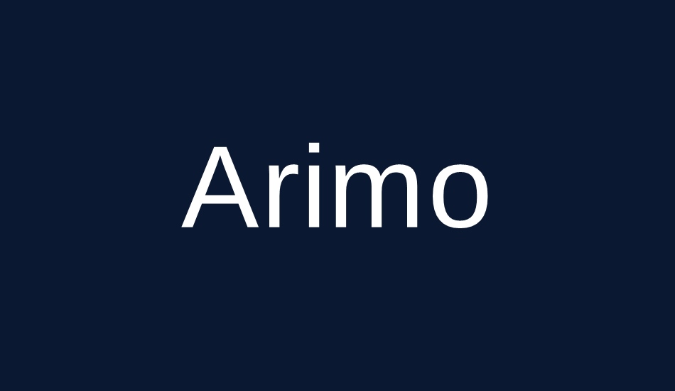 arimo font big