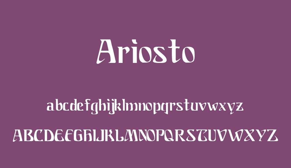 ariosto font