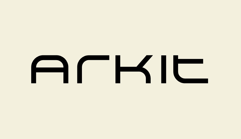 arkitech font big