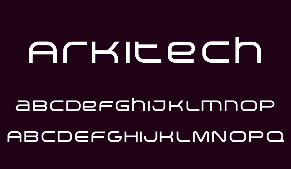 arkitech font