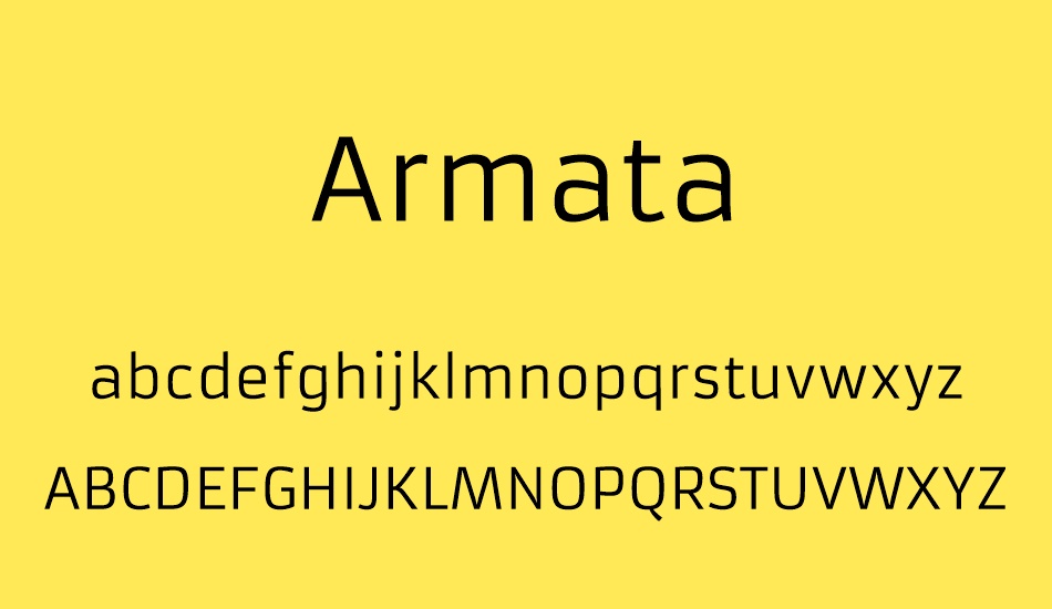 armata font