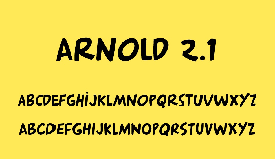 arnold-2-1 font