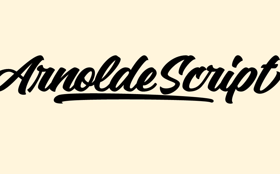 Arnolde Script font big