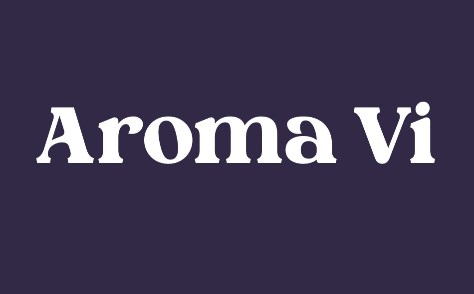Aroma Vintage font big