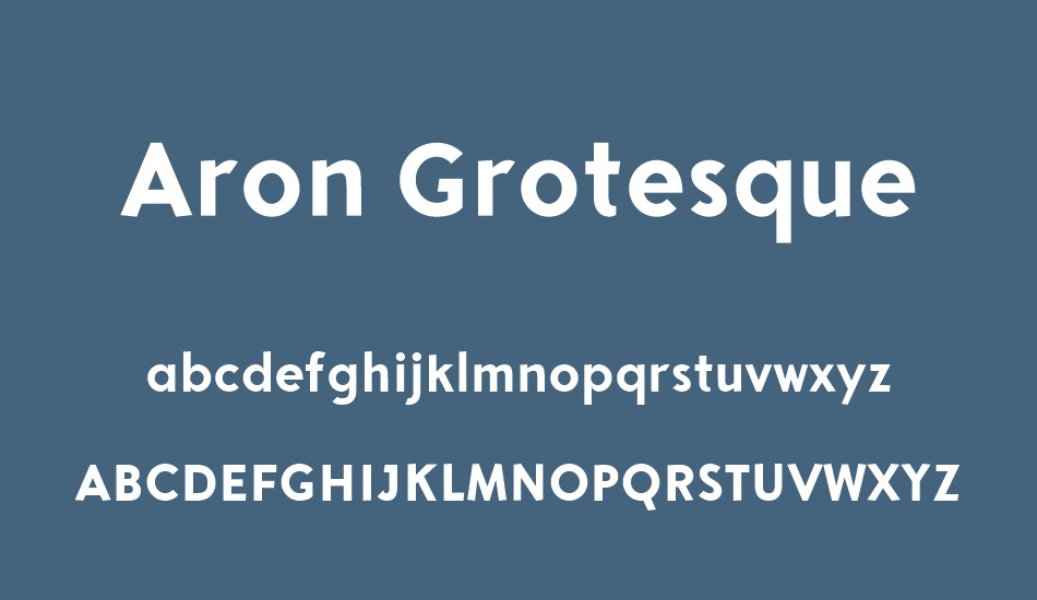 aron-grotesque font