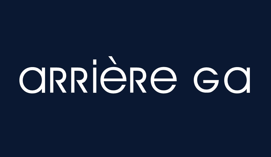 arrière-garde font big