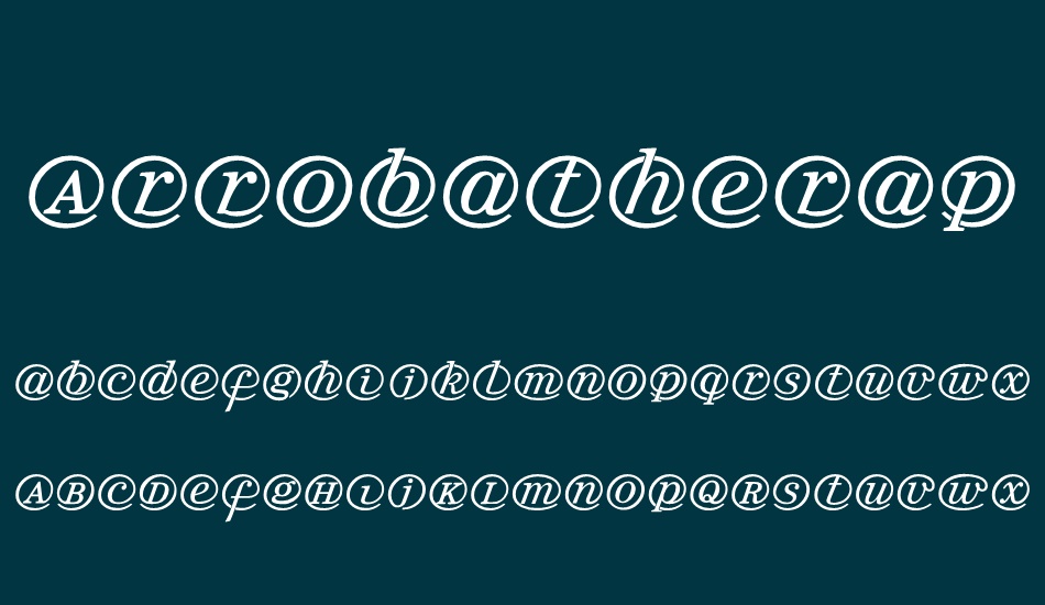 arrobatherapy font