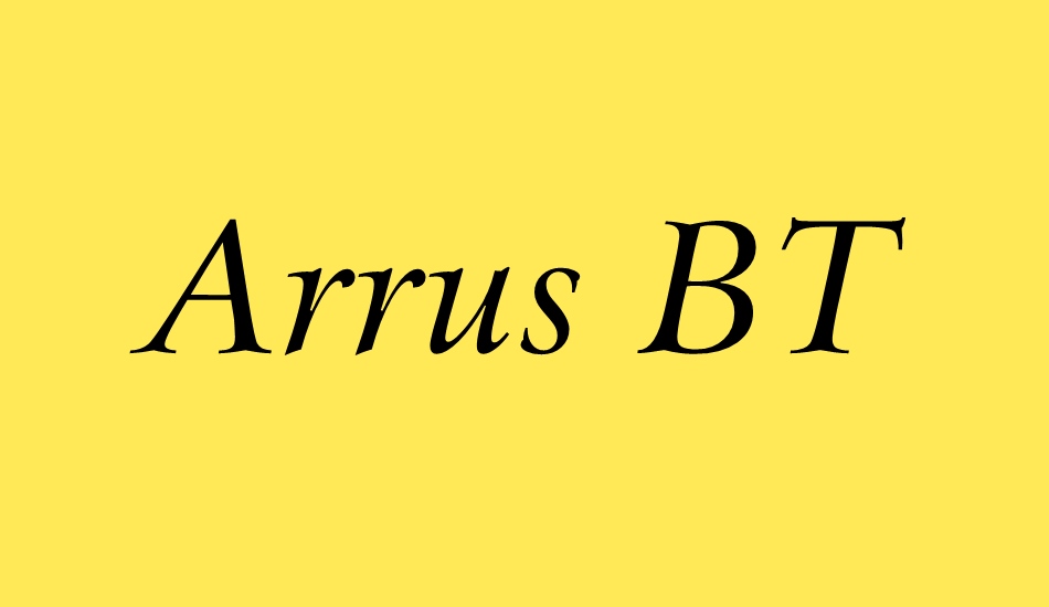 arrus-bt font big