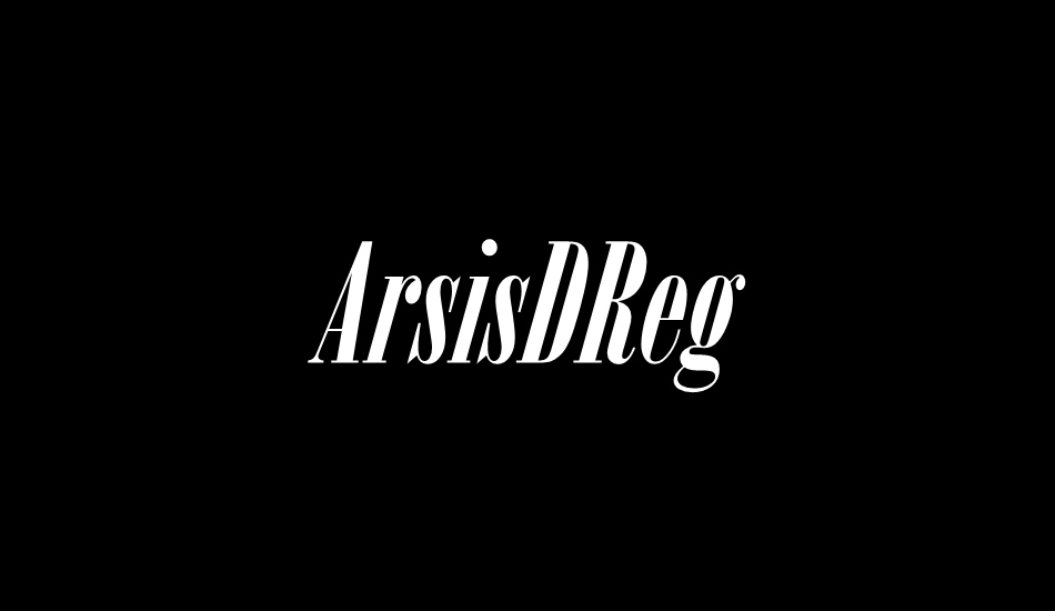 arsisdreg font big