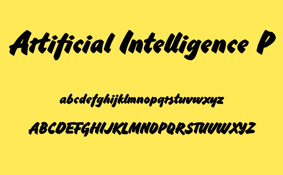 Artificial Intelligence font