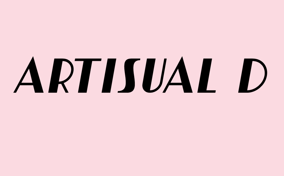 Artisual Deco font big