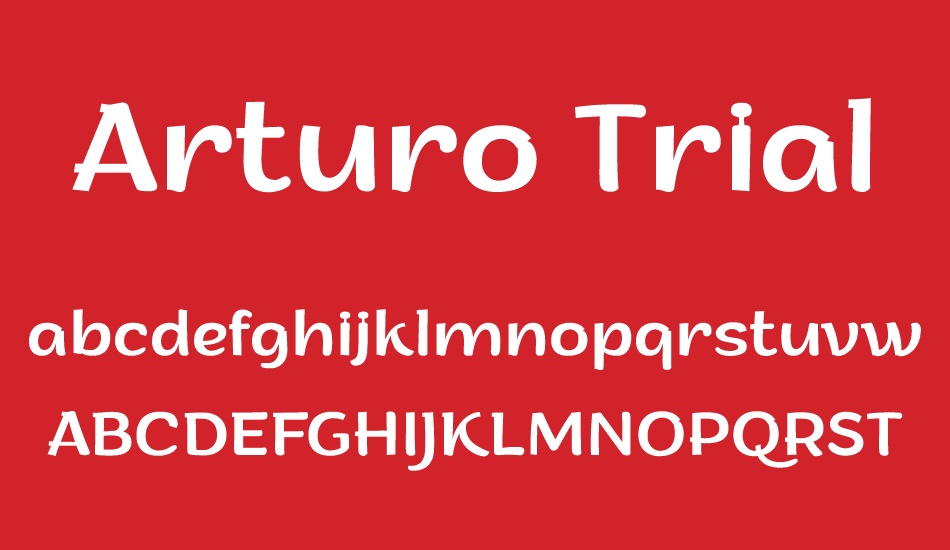 arturo-trial font