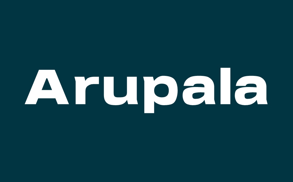 Arupala Grotesk font big