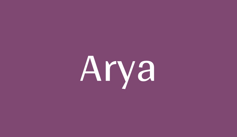 arya font big