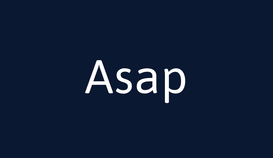 asap font big