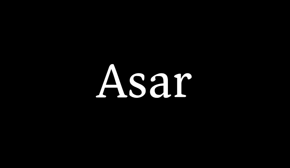 asar font big