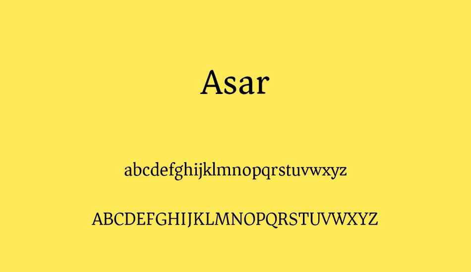 asar font