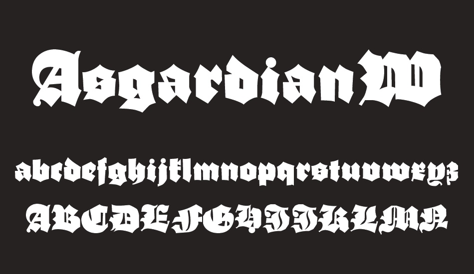 asgardianwars font