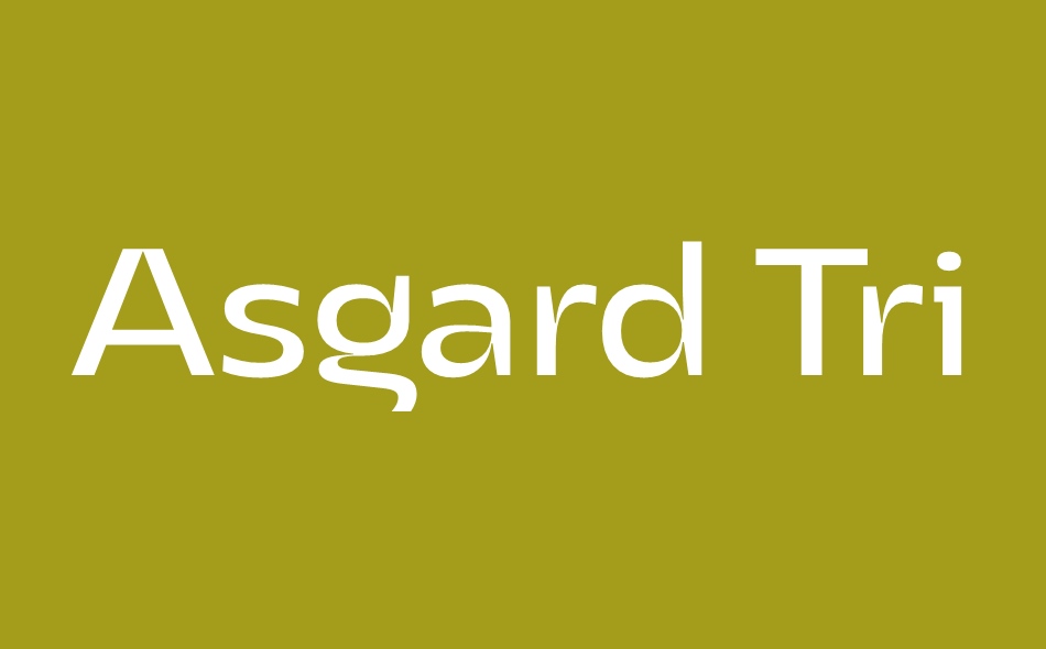 Asgard Fit font big