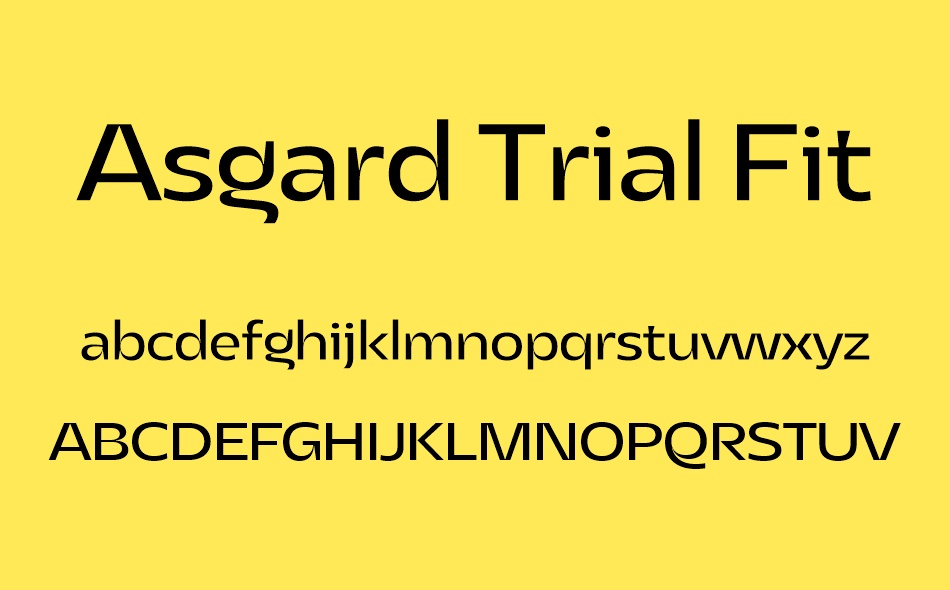 Asgard Fit font