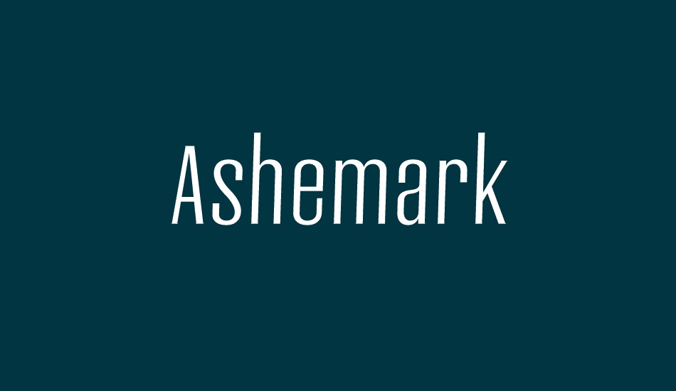 ashemark font big