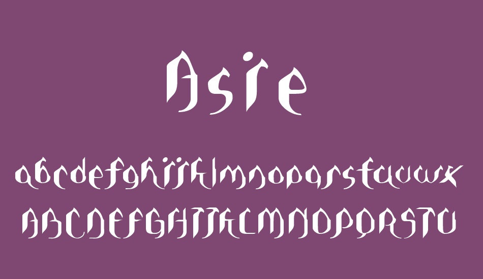 asie font