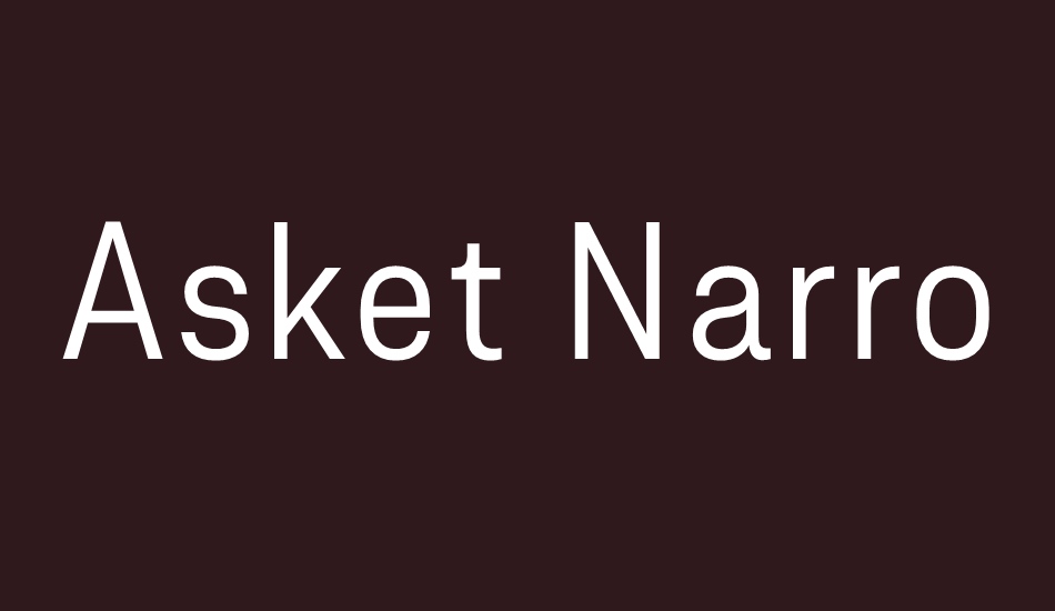 asket-narrow font big