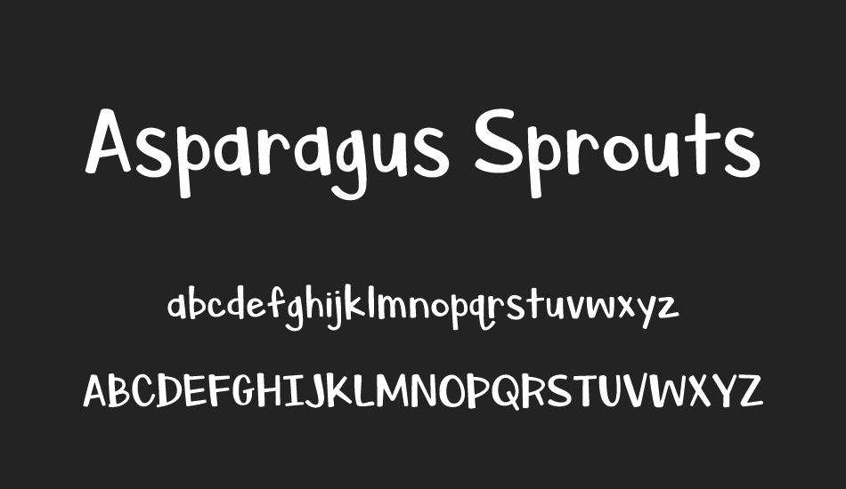asparagus-sprouts font