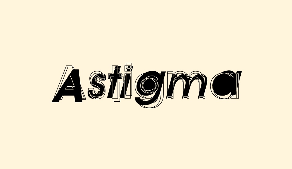 astigma font big