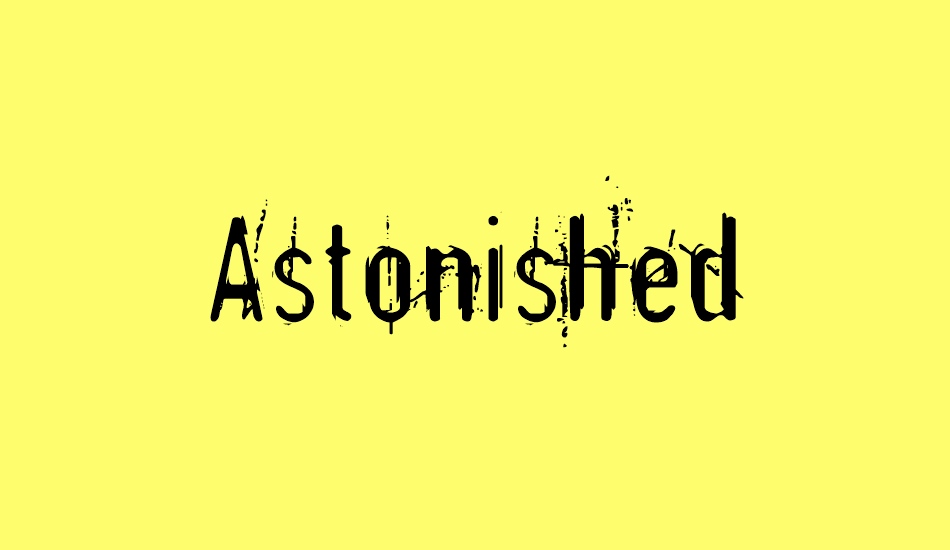 astonished font big