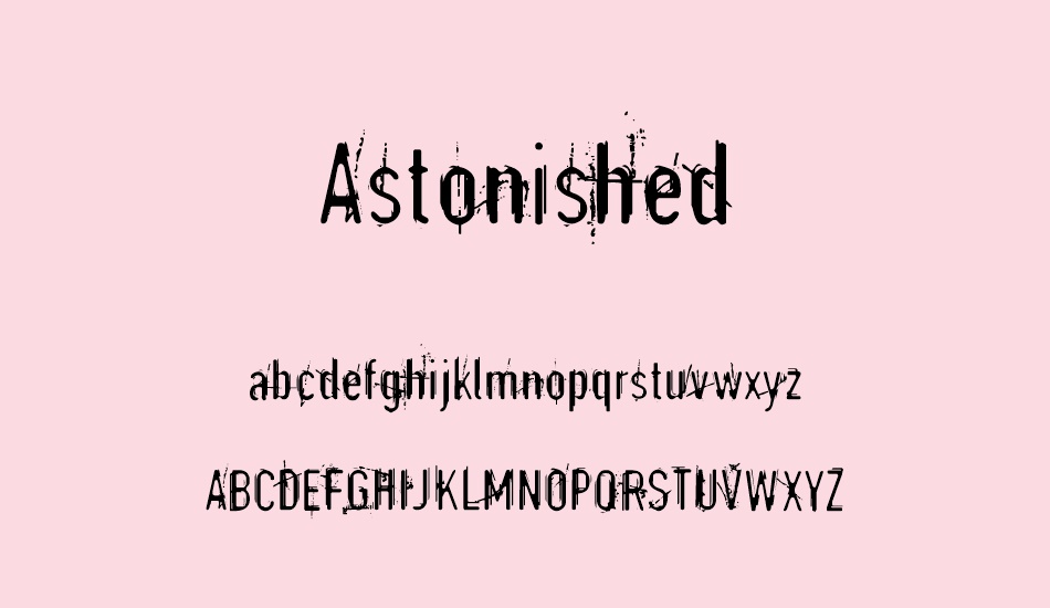 astonished font