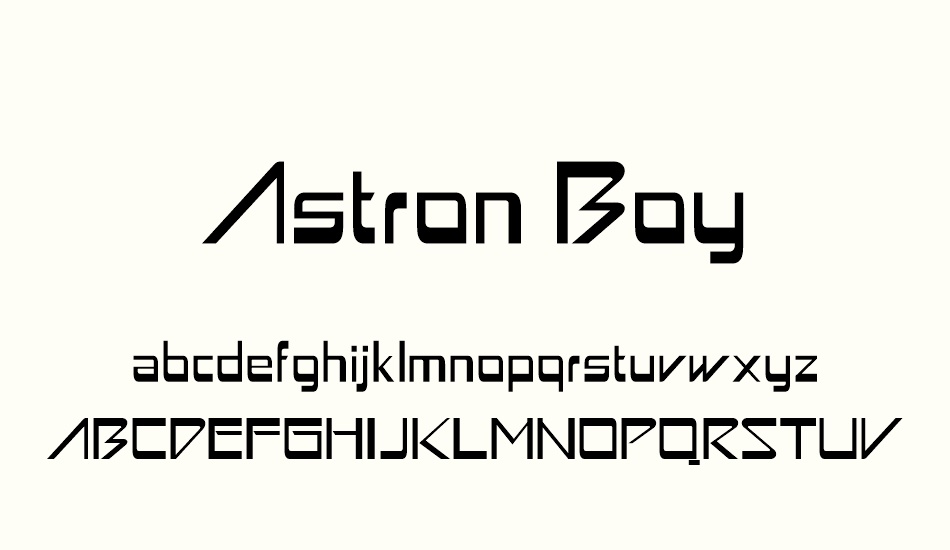 astron-boy font
